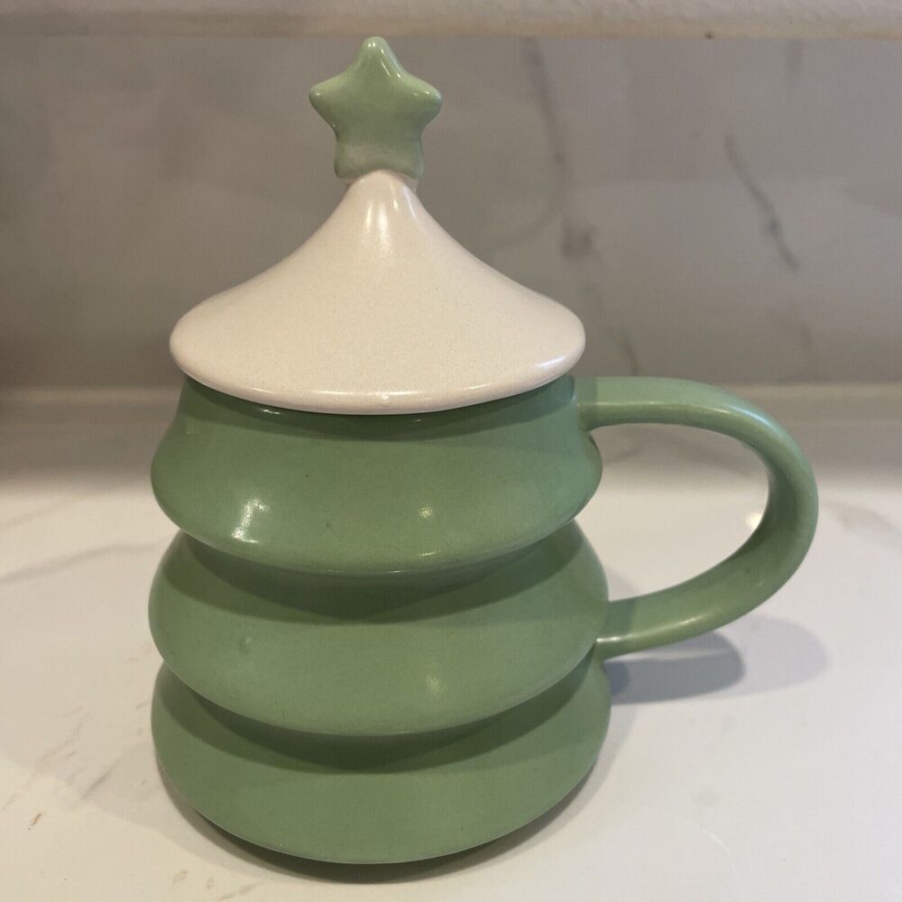 Christmas Tree Mug with Lid Modern Gourmet Foods